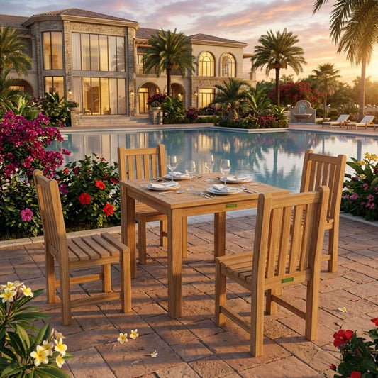 Anderson Teak Bahama Classic 5-Piece Dining Set | Anderson Teak Bahama Collection