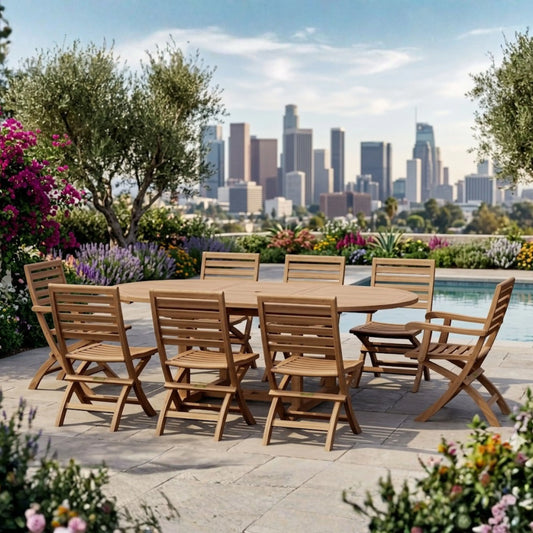 Anderson Teak Bahama Andrew 9-Piece Dining Set | Anderson Teak Bahama Collection