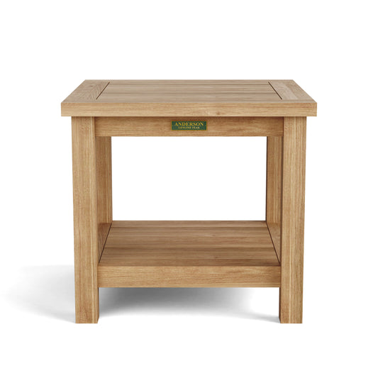 Anderson Teak 22" Square 2-Tier Side Table | Anderson Teak Bahama Collection