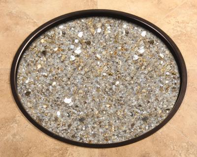 O.W. Lee Accessories Fire Pit | Champagne 6 Lb. Mirrored Glass Kit