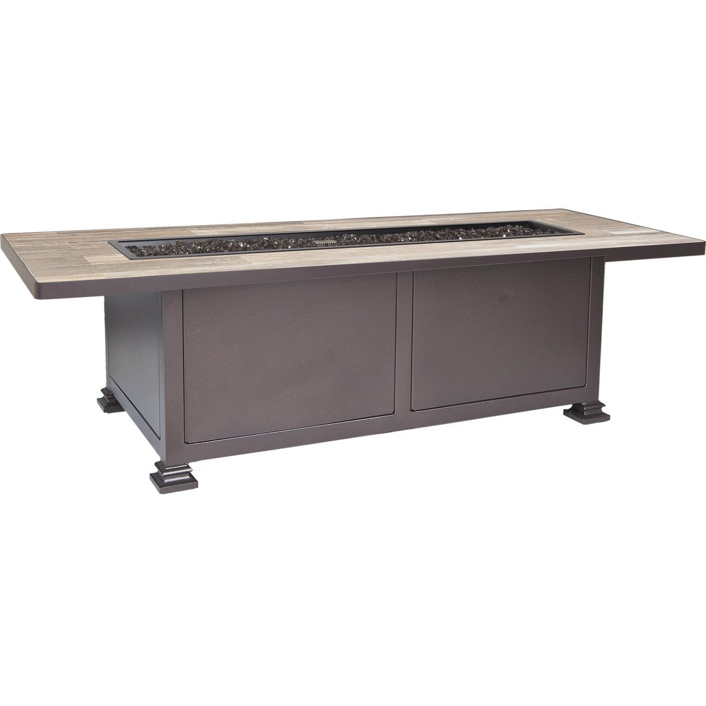 O.W. Lee Santorini Fire Pit | 28"x72" Occasional Height Santorini Fire Pit