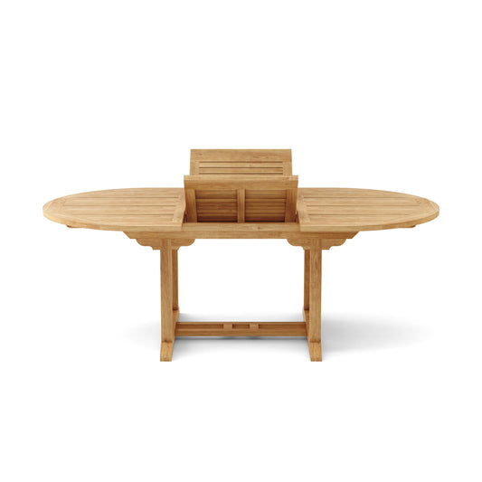 Anderson Teak Bahama 87" Oval Extension Table Extra Thick Wood | Anderson Teak Bahama Collection