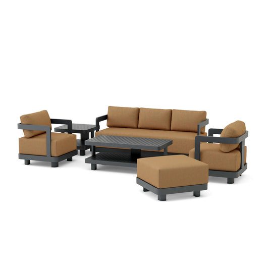 Anderson Teak Granada 6-Piece Aluminum Deep Seating Set | Anderson Teak