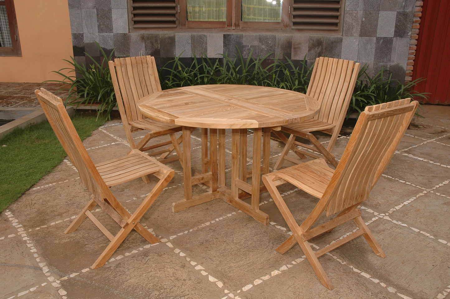 Butterfly Comfort 5-Pieces Dining Table Set — View 2