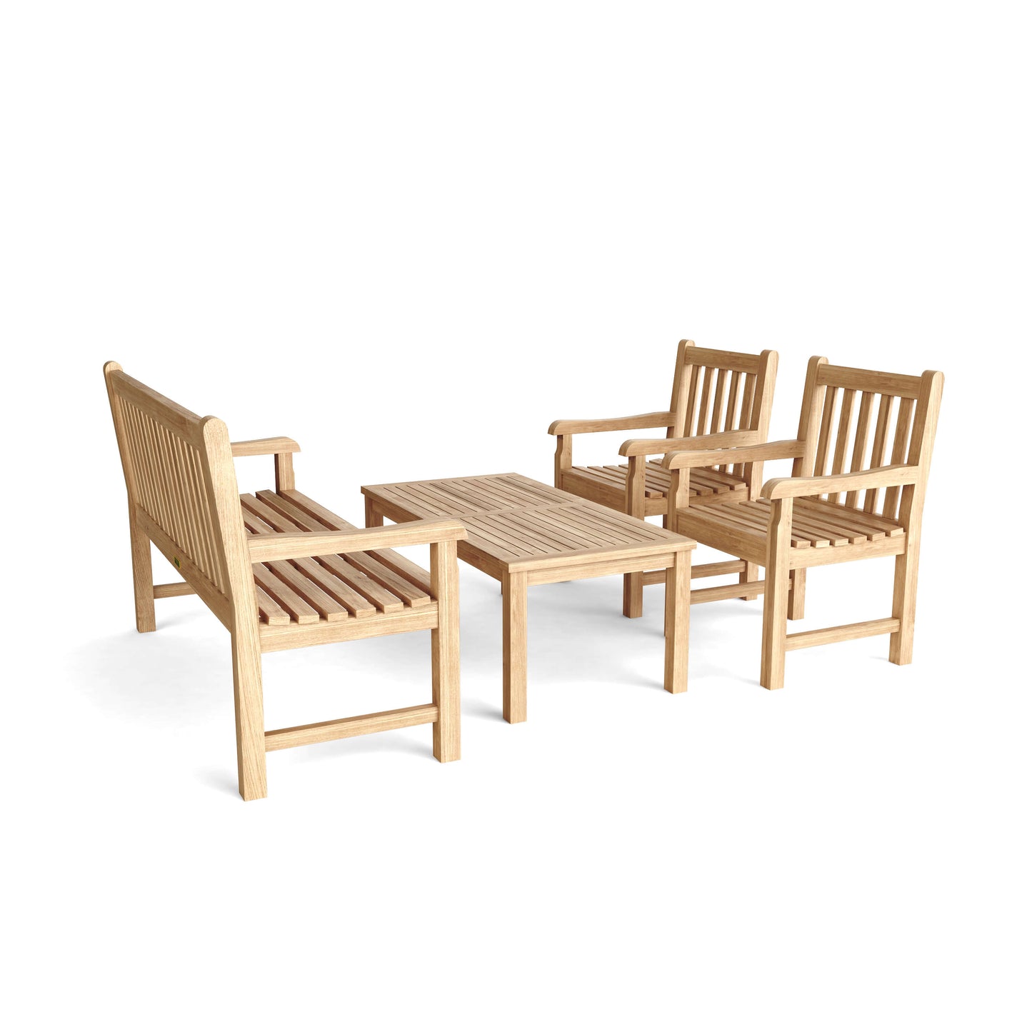 Classic 3-Seater 4-Pieces Conversation Set — View 4