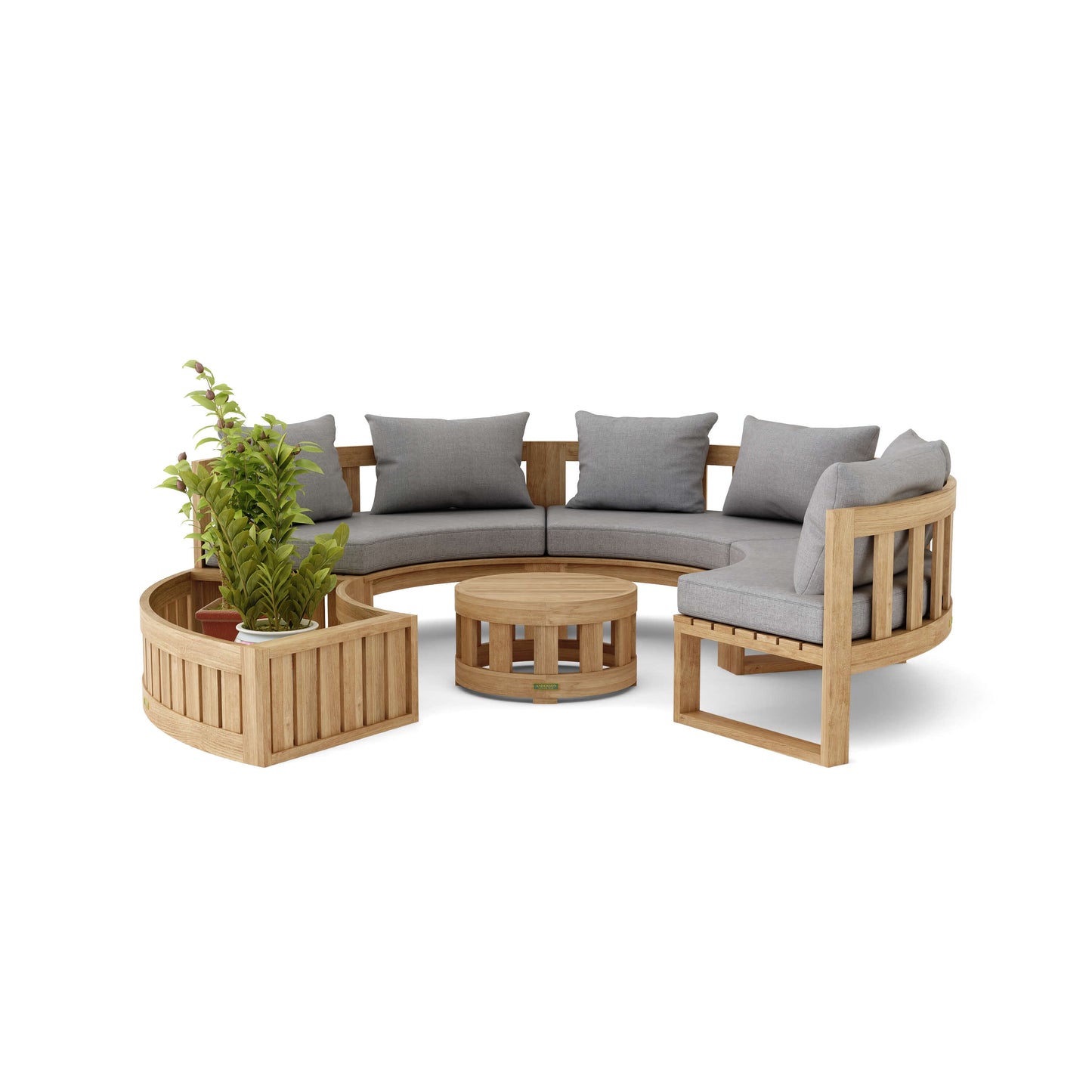 SET-808 Circular Modular Deep Seating Set — View 4