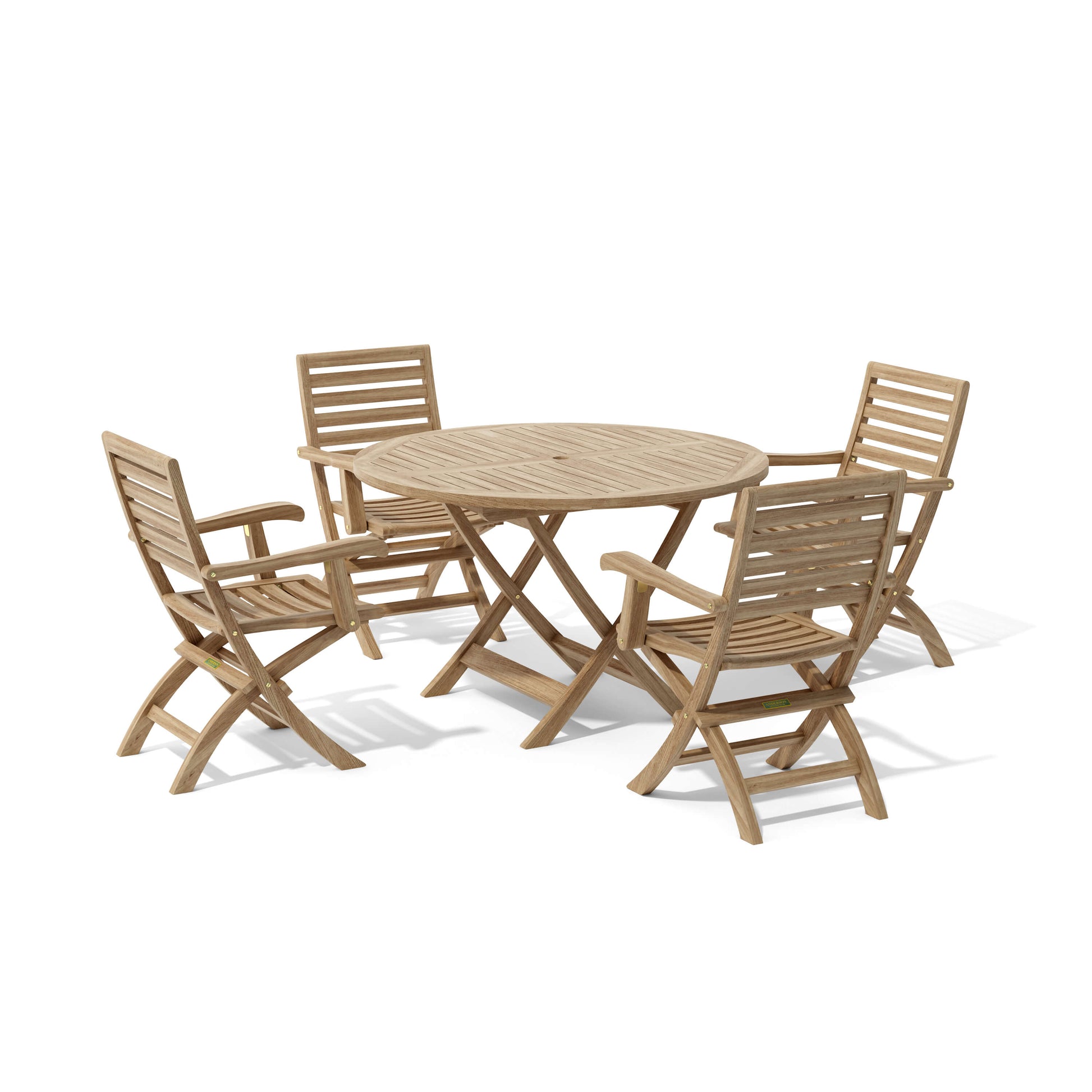 Anderson Teak Andrew Bahama 5-Piece Folding Dining Set | Anderson Teak Bahama Collection