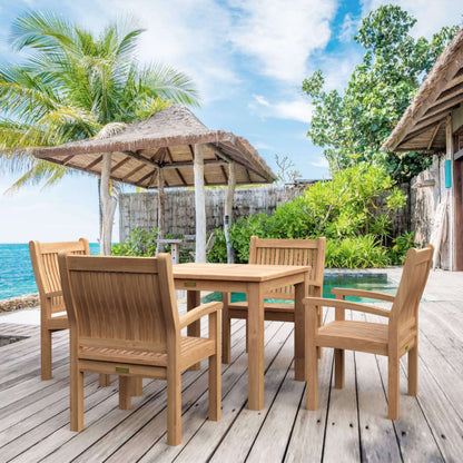 Anderson Teak Bahama Sahara 5-Piece Bistro Table | Anderson Teak Bahama Collection