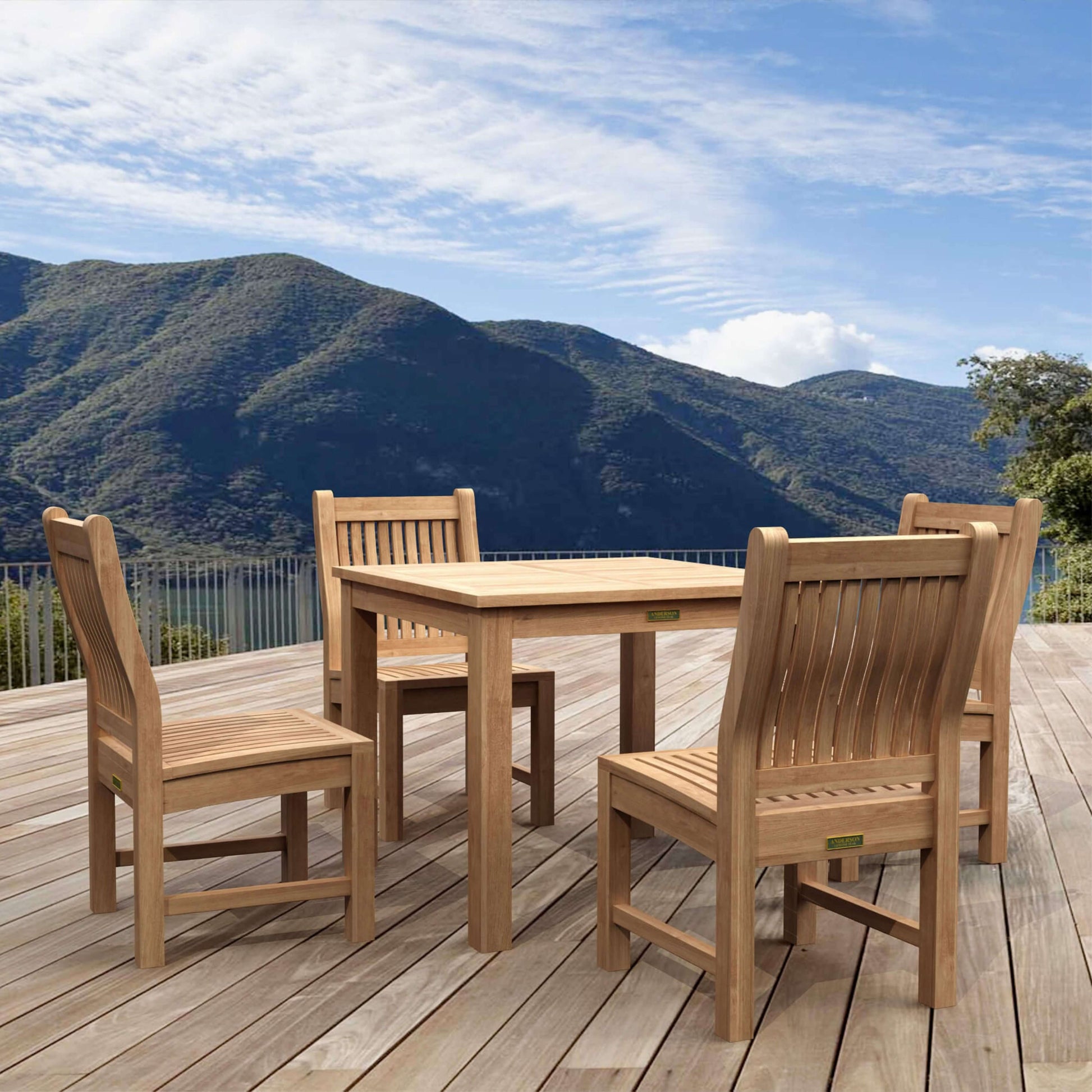 Anderson Teak 5-Piece Bistro Table Set | Anderson Teak Bahama Collection