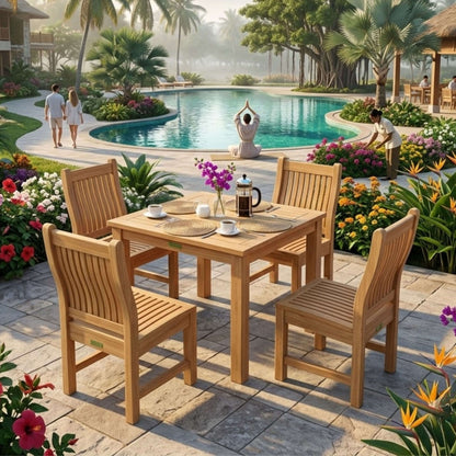 Anderson Teak 5-Piece Bistro Table Set | Anderson Teak Bahama Collection