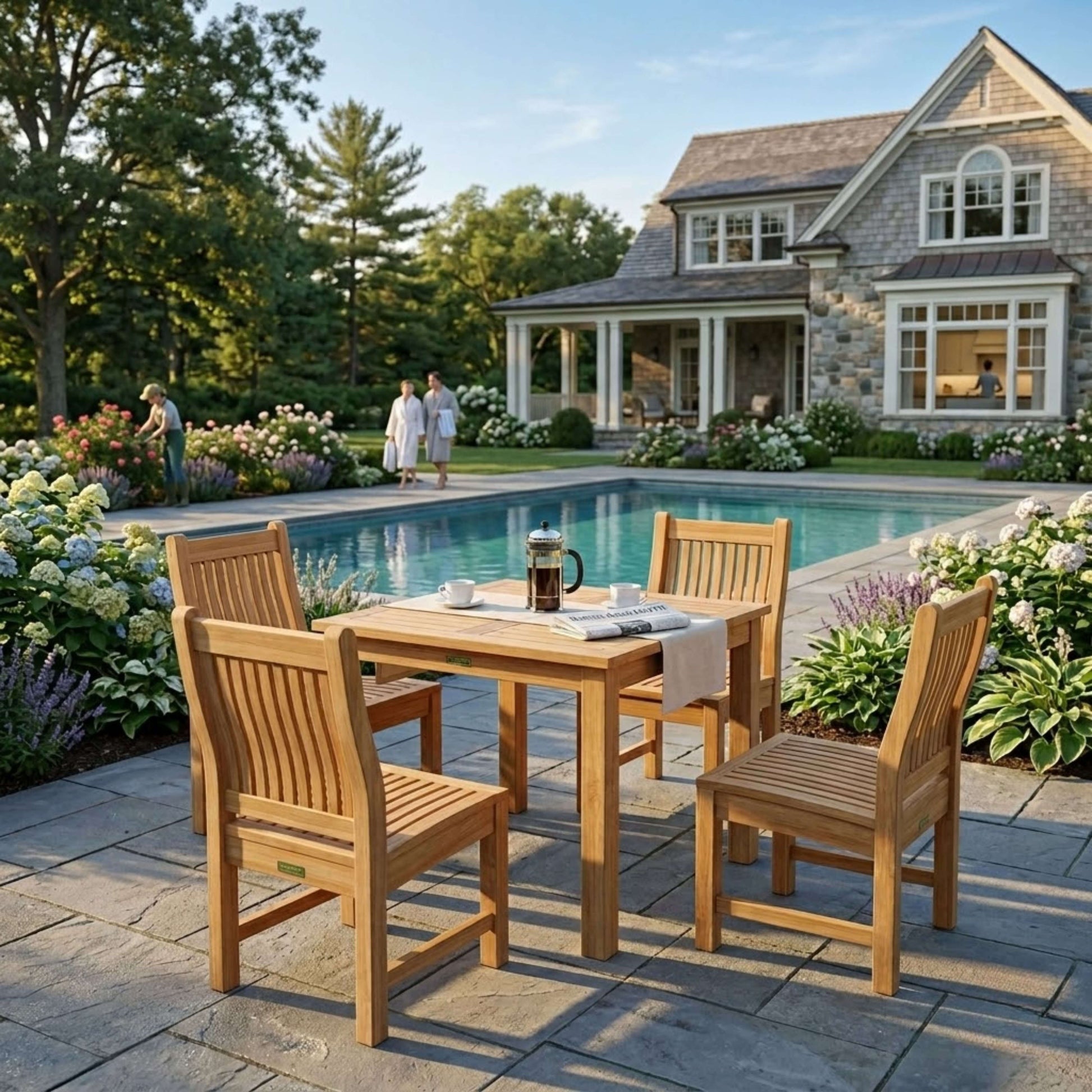 Anderson Teak 5-Piece Bistro Table Set | Anderson Teak Bahama Collection