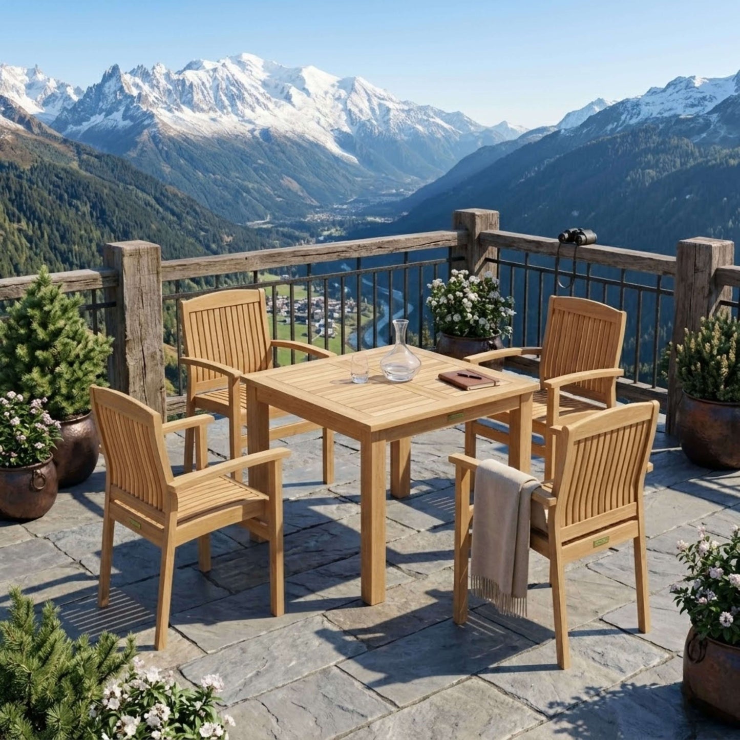 Anderson Teak 5-Piece Bistro Table Set | Anderson Teak Bahama Collection