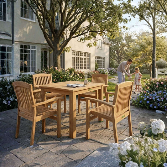 Anderson Teak 5-Piece Bistro Table Set | Anderson Teak Bahama Collection