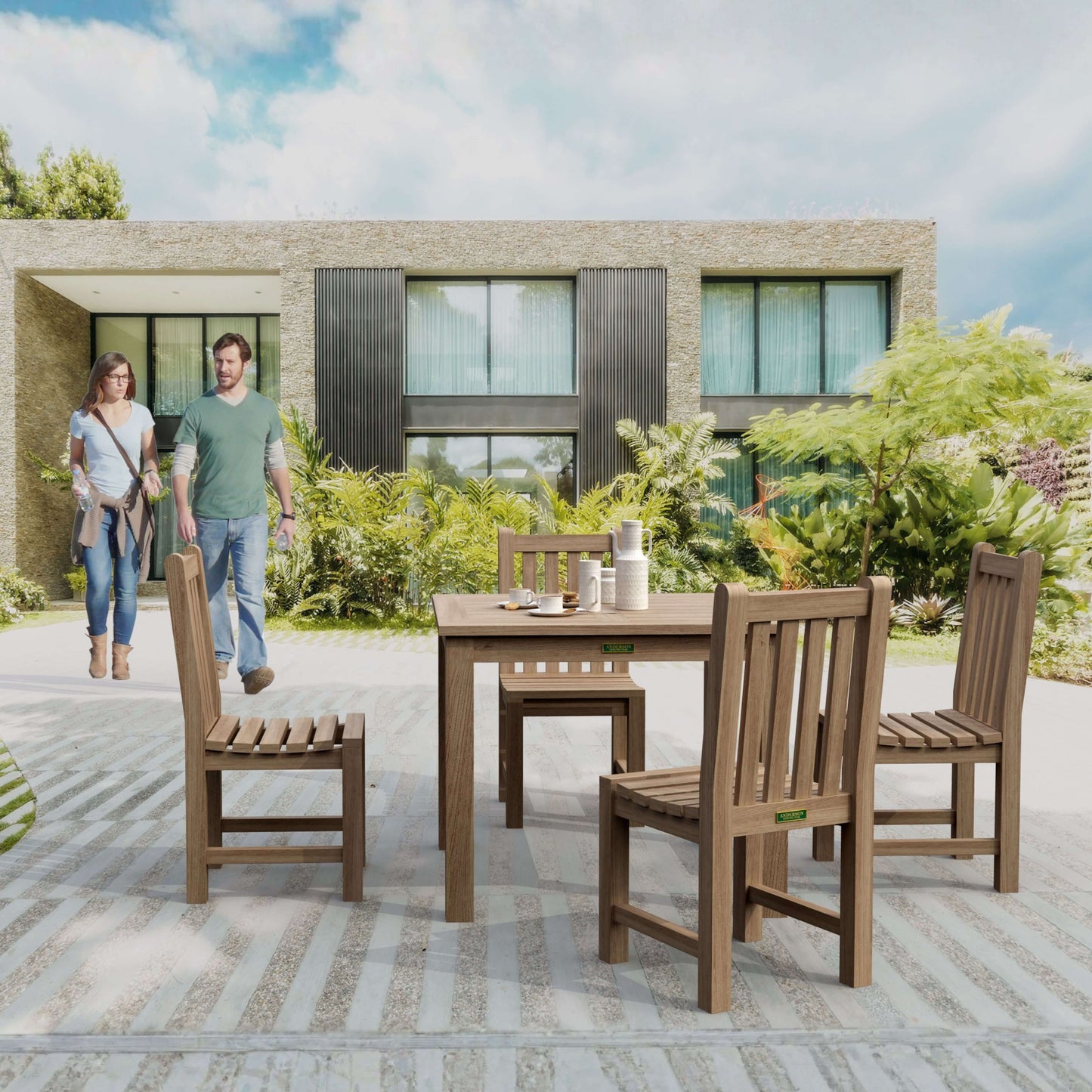 Anderson Teak Bahama Classic 5-Piece Dining Set | Anderson Teak Bahama Collection