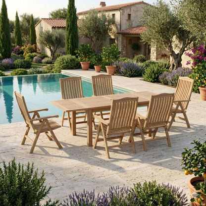 Anderson Teak Bahama Katana 7-Piece Dining Set | Anderson Teak Bahama Collection