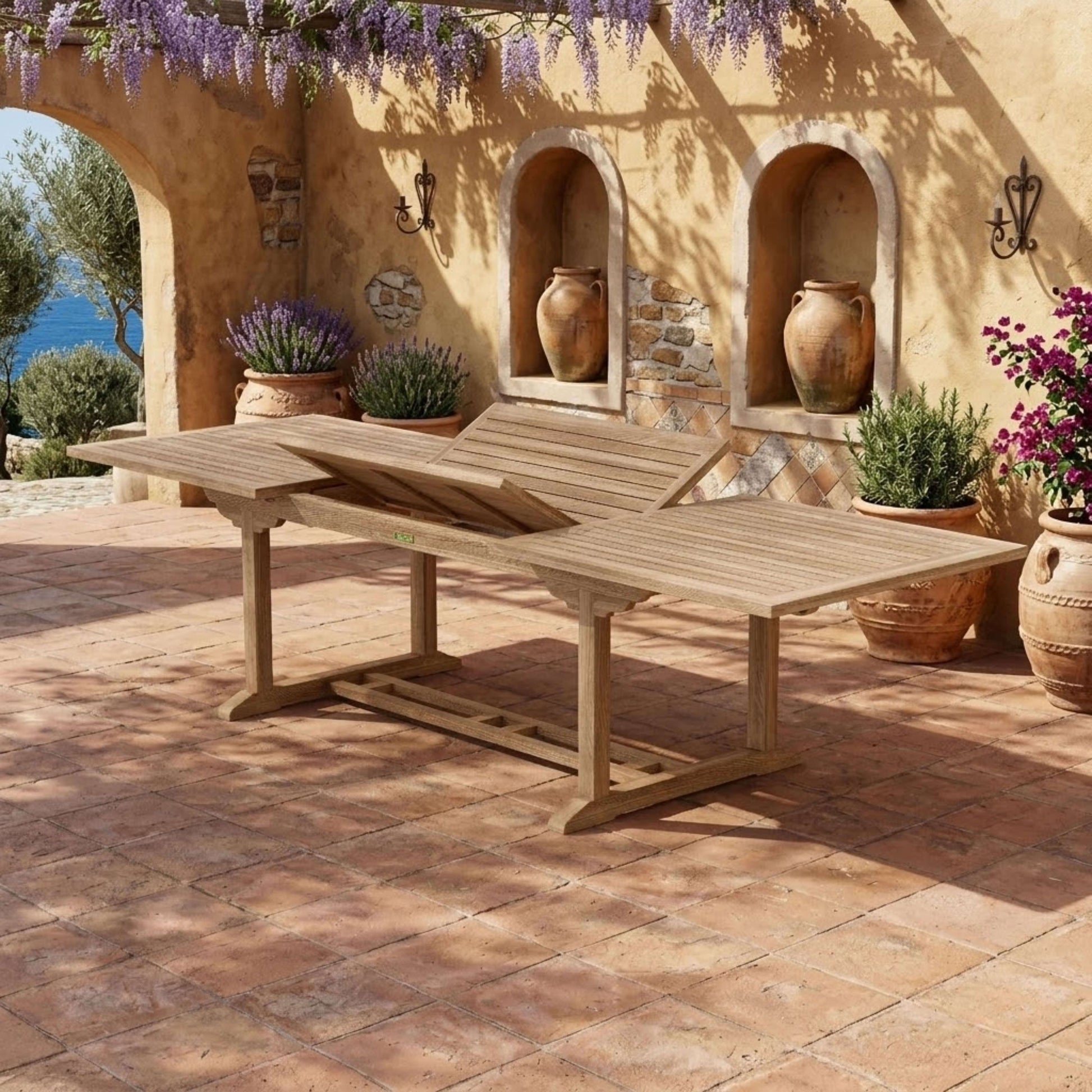Anderson Teak Bahama Sahara 11-Piece 10' Rectangular Dining Set | Anderson Teak Bahama Collection