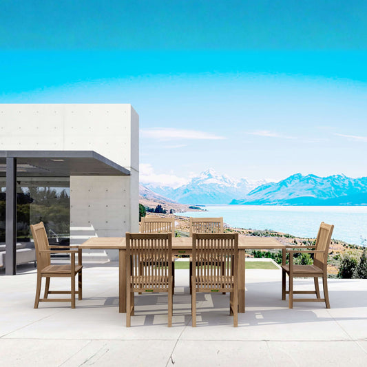 Anderson Teak Bahama Chicago 7-Piece Dining Set Chair B | Anderson Teak Bahama Collection