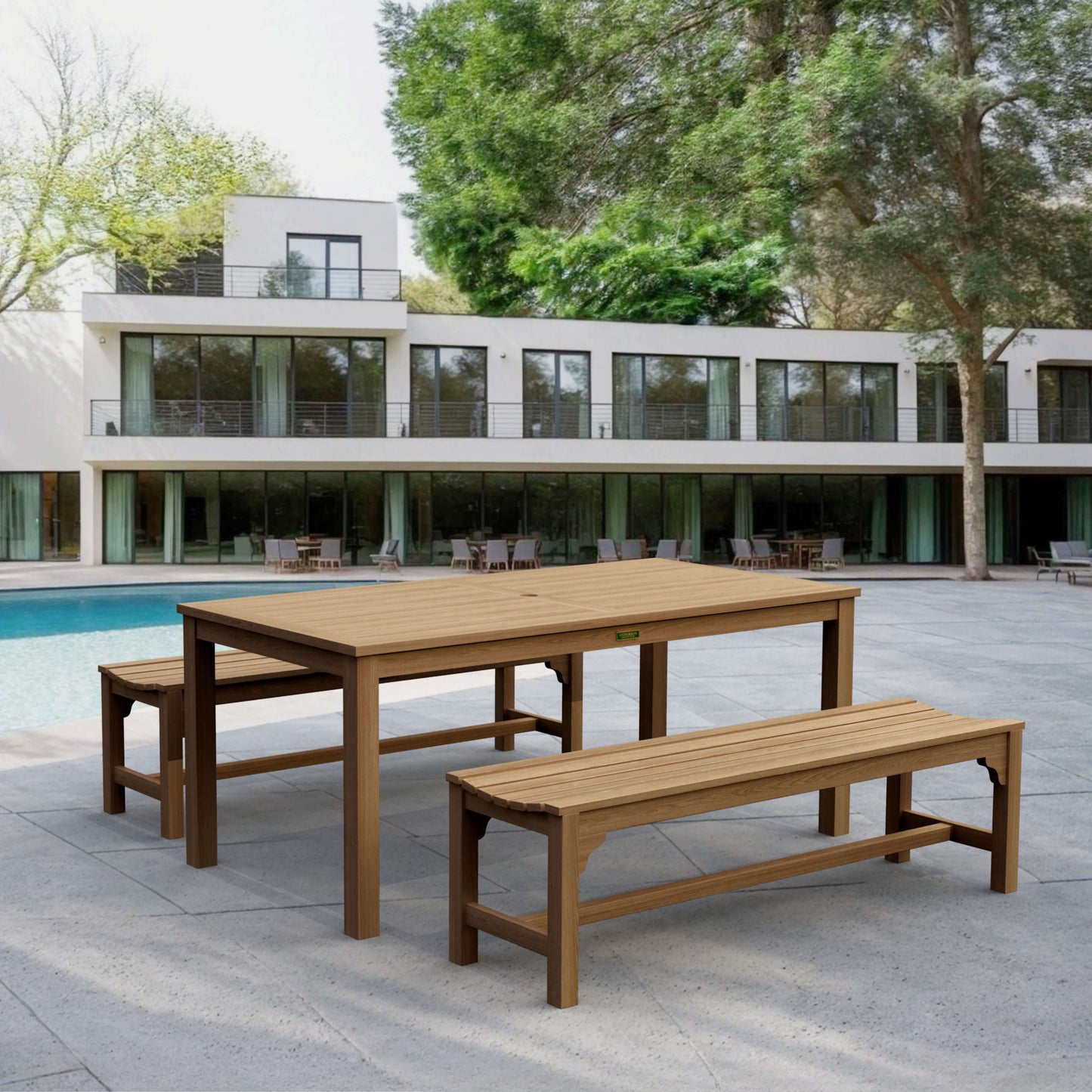 Anderson Teak Bahama Hampton 3-Piece Dining Set | Anderson Teak Bahama Collection