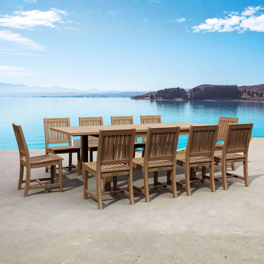 Anderson Teak Bahama Rialto 11-Piece Rectangular Dining Set | Anderson Teak Bahama Collection