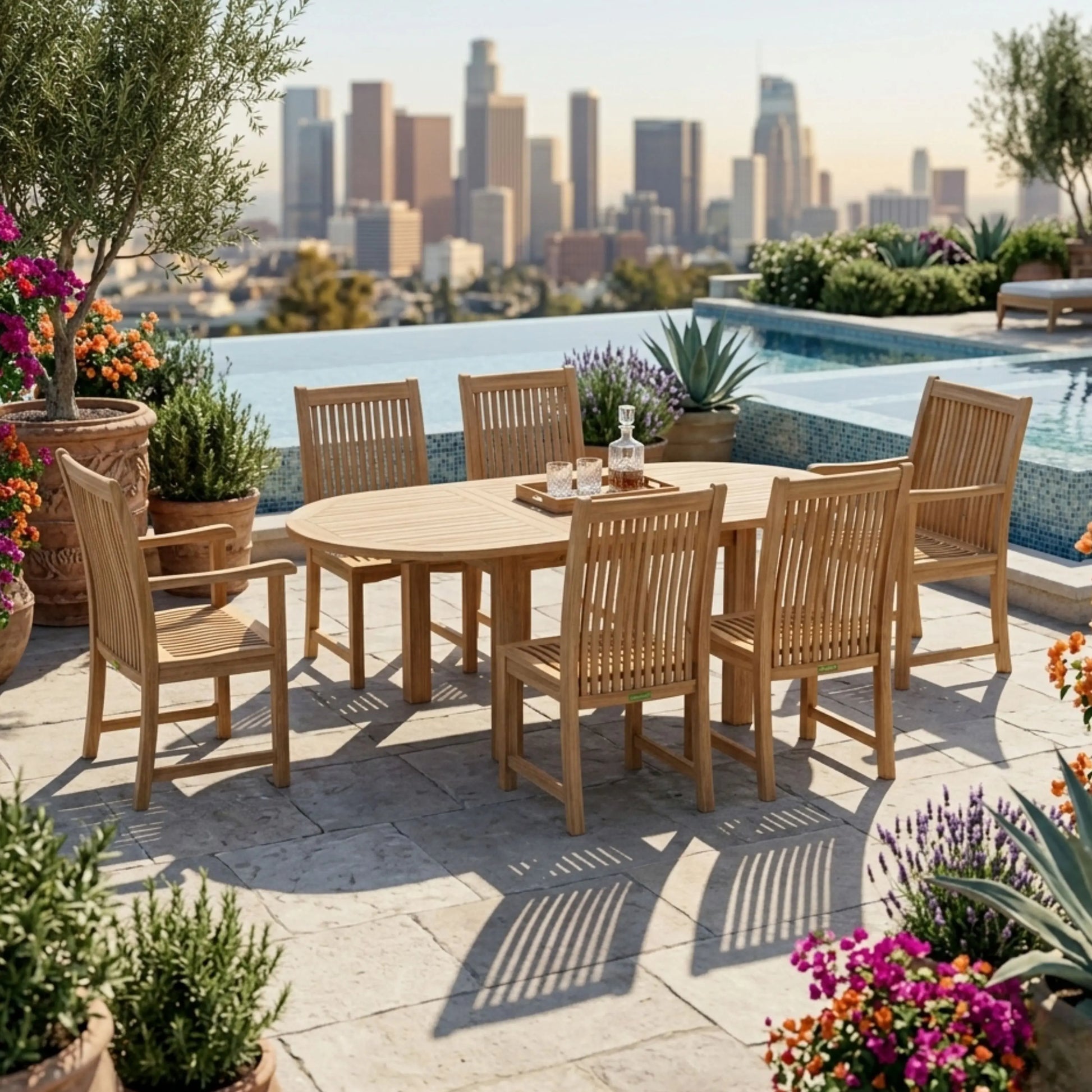 Anderson Teak Bahama Chicago 7-Piece Dining Set A | Anderson Teak Bahama Collection