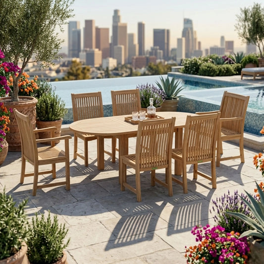 Anderson Teak Bahama Chicago 7-Piece Dining Set A | Anderson Teak Bahama Collection
