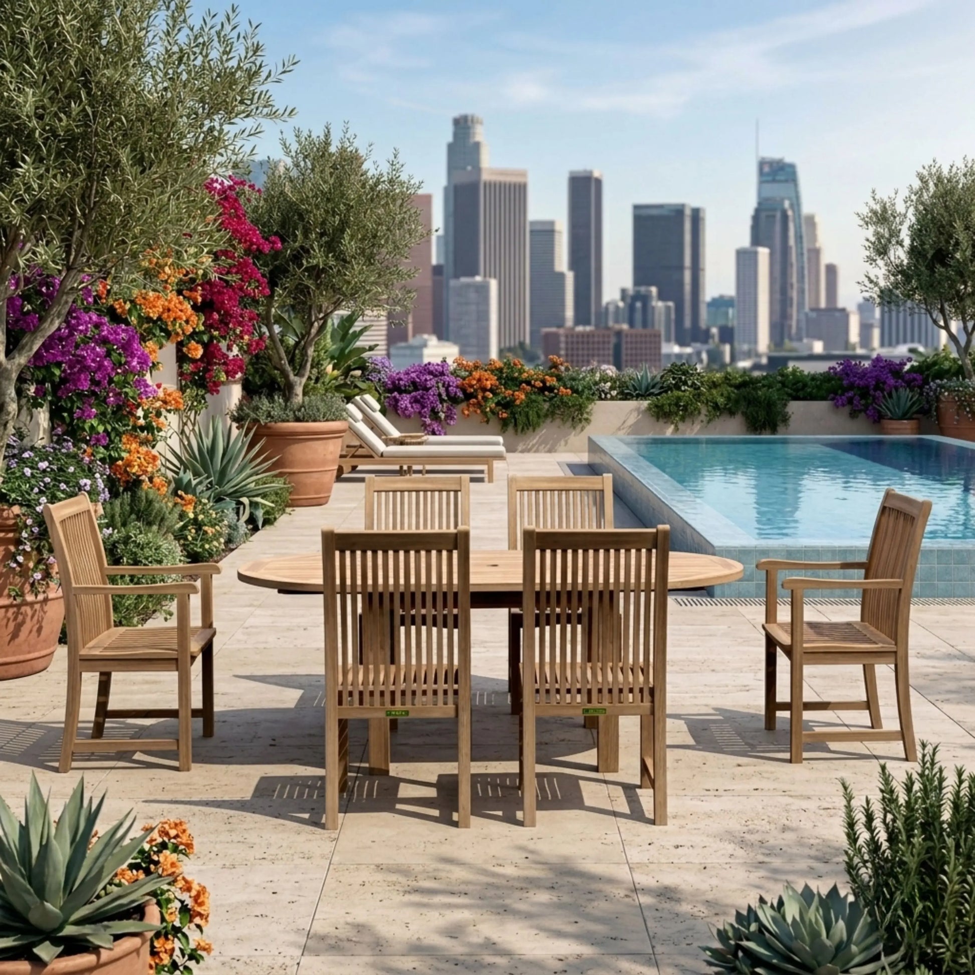 Anderson Teak Bahama Chicago 7-Piece Dining Set A | Anderson Teak Bahama Collection