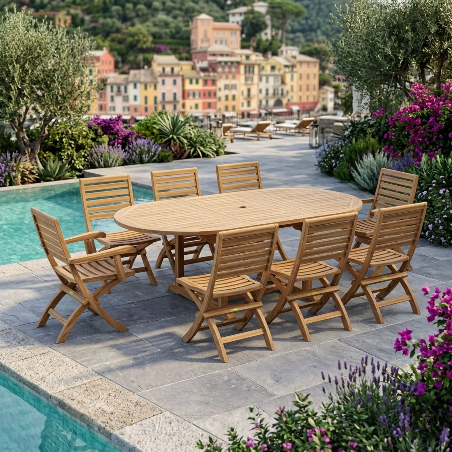 Anderson Teak Bahama Andrew 9-Piece Dining Set | Anderson Teak Bahama Collection