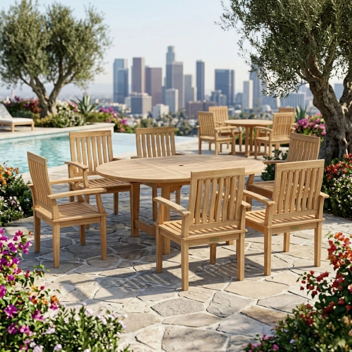 Anderson Teak Bahama Brianna 7-Piece Extension Dining Set | Anderson Teak Bahama Collection