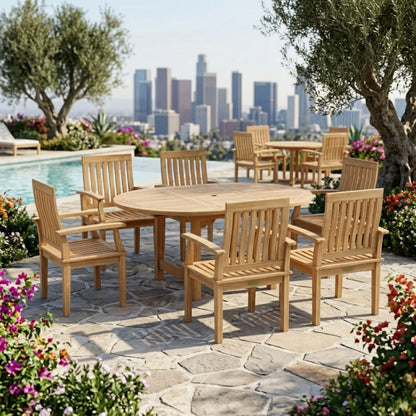 Anderson Teak Bahama Brianna 7-Piece Extension Dining Set | Anderson Teak Bahama Collection