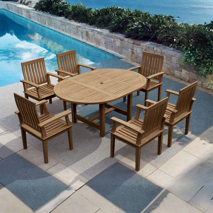 Anderson Teak Bahama Brianna 7-Piece Extension Dining Set | Anderson Teak Bahama Collection