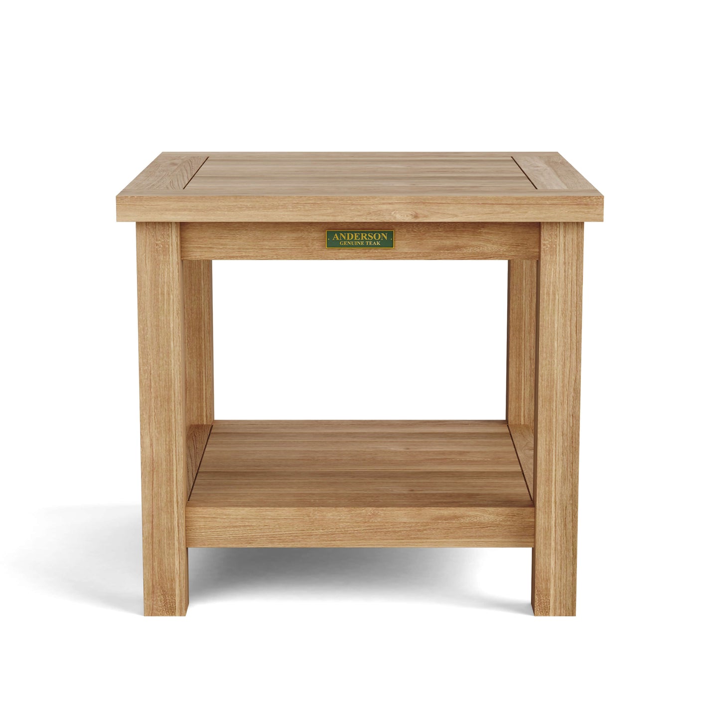Anderson Teak 22" Square 2-Tier Side Table | Anderson Teak Bahama Collection