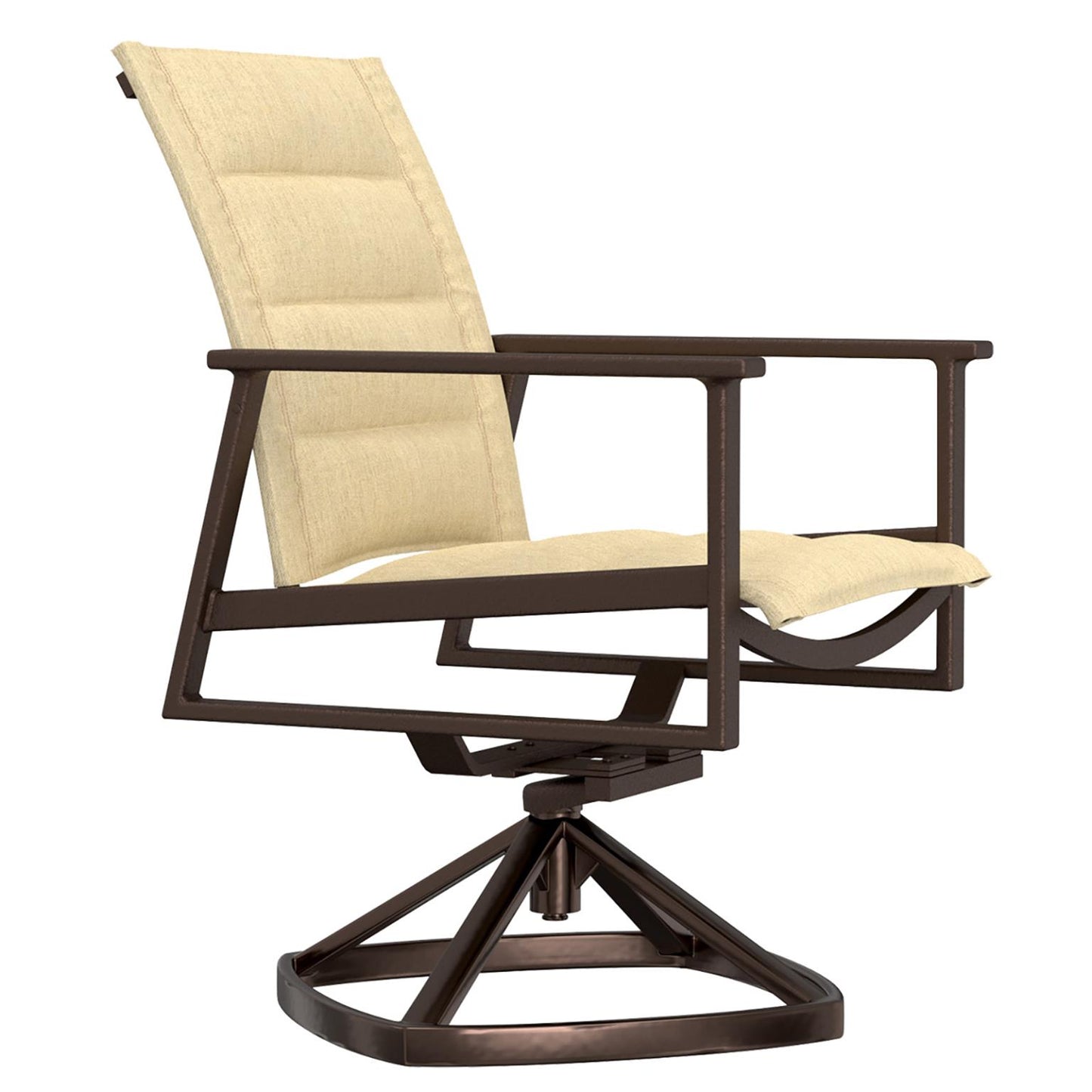 O.W. Lee Marin Padded Sling Swivel Rocker Dining Arm Chair | O.W. Lee Marin Collection