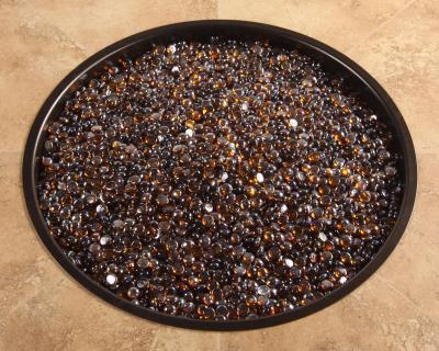 O.W. Lee Accessories Fire Pit | Amber 6 Lb. Glass Gem Kit
