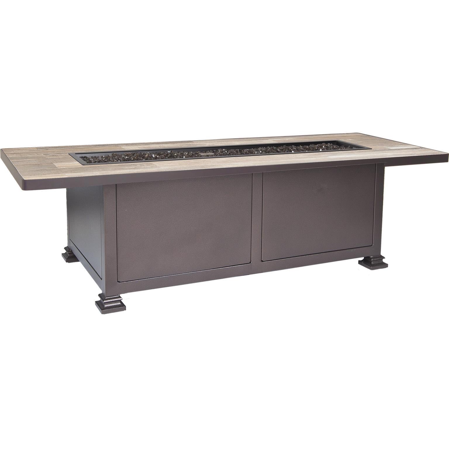 O.W. Lee Santorini Fire Pit | 28"x72"  Occasional Height Santorini Fire Pit