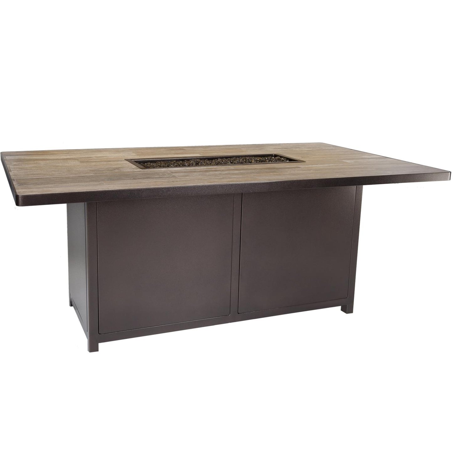O.W. Lee Elba Fire Pit | 42"x72" Dining Height Elba Iron Fire Pit