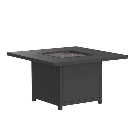 O.W. Lee Haven Fire Pit | 42" Sq.  Aluminum Chat Height Haven Fire Pit