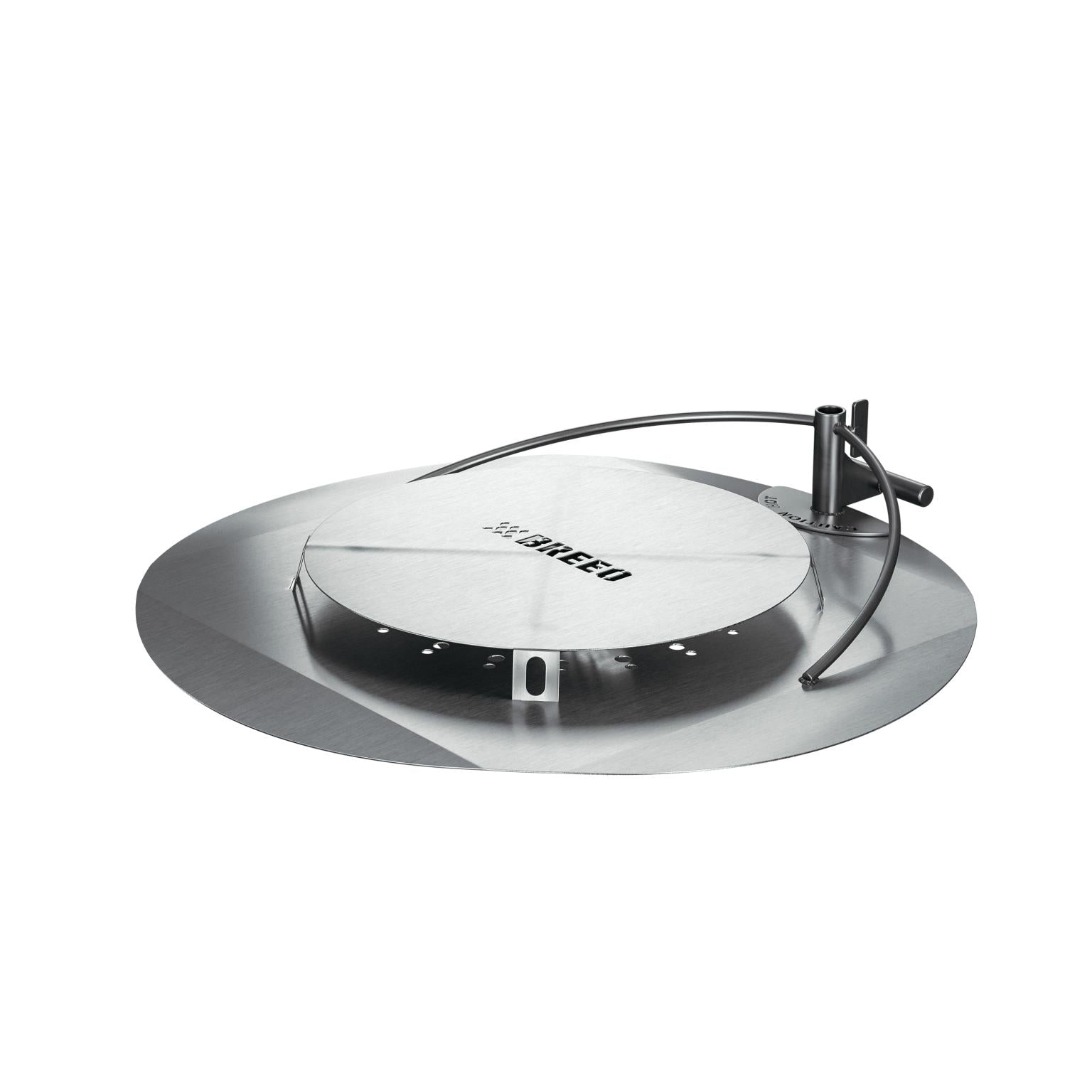 O.W. Lee Compass Fire Pit | Breeo® Outpost 24" Heat Deflector (Includes Post)