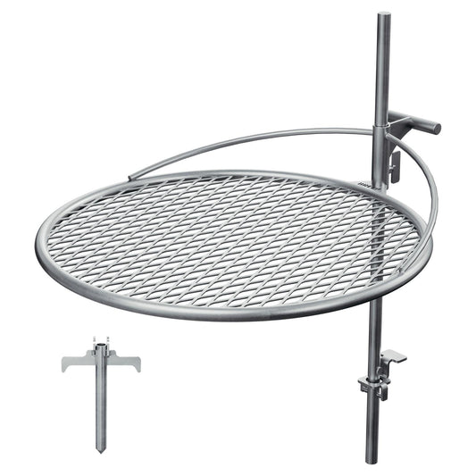 O.W. Lee Compass Fire Pit | Breeo® Outpost 24" Grill (Includes Anchor Point, Post and Bag)