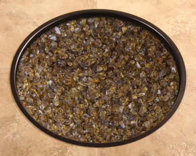 O.W. Lee Accessories Fire Pit | Amber  6 Lb. Crushed Fire Glass Kit