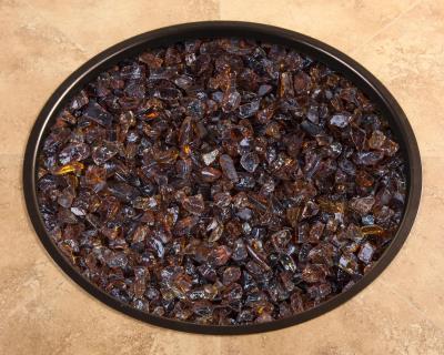 O.W. Lee Accessories Fire Pit | Coffee  6 Lb. Crushed Fire Glass Kit