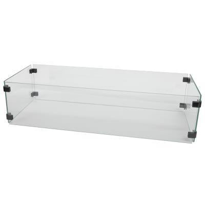 O.W. Lee Accessories Fire Pit | Small Rectangle Glass Guards