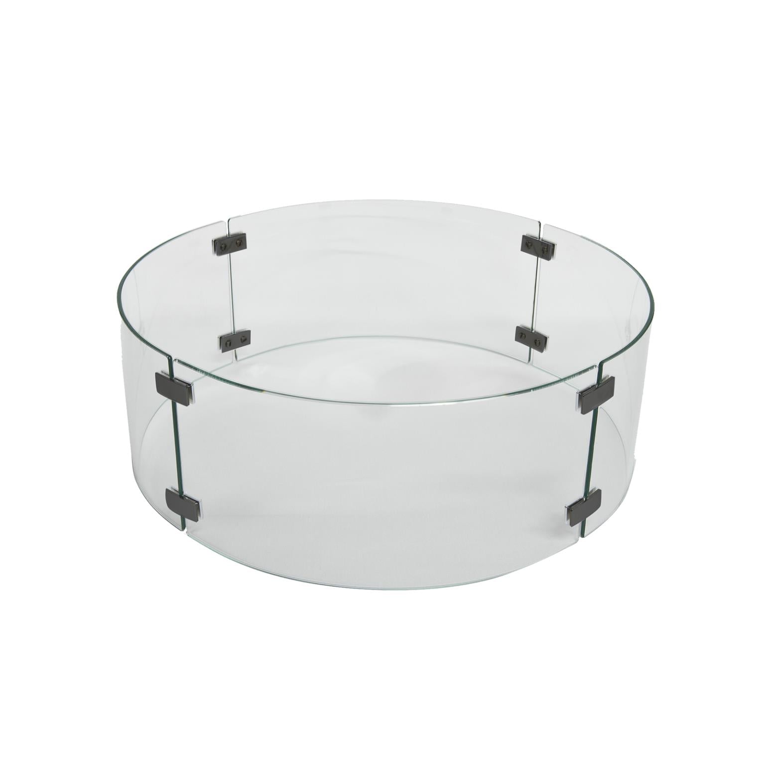 O.W. Lee Accessories Fire Pit | Extra Small Round Glass Fire Pit Guard