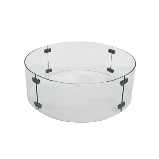 O.W. Lee Accessories Fire Pit | Extra Small Round Glass Fire Pit Guard