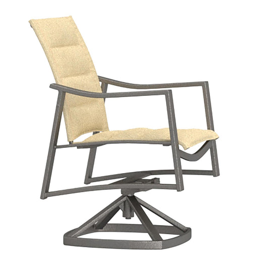 O.W. Lee Avana Padded Sling Swivel Rocker Dining Arm Chair | O.W. Lee Avana Collection