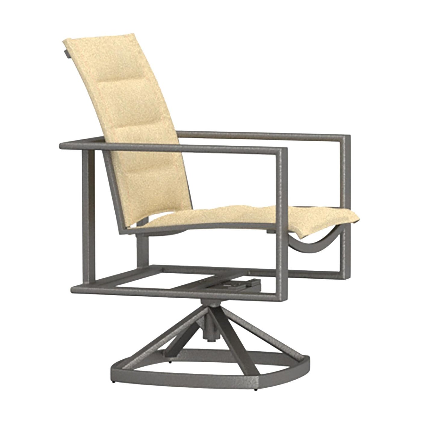 O.W. Lee Studio Padded Sling Swivel Rocker Dining Arm Chair | O.W. Lee Studio Collection