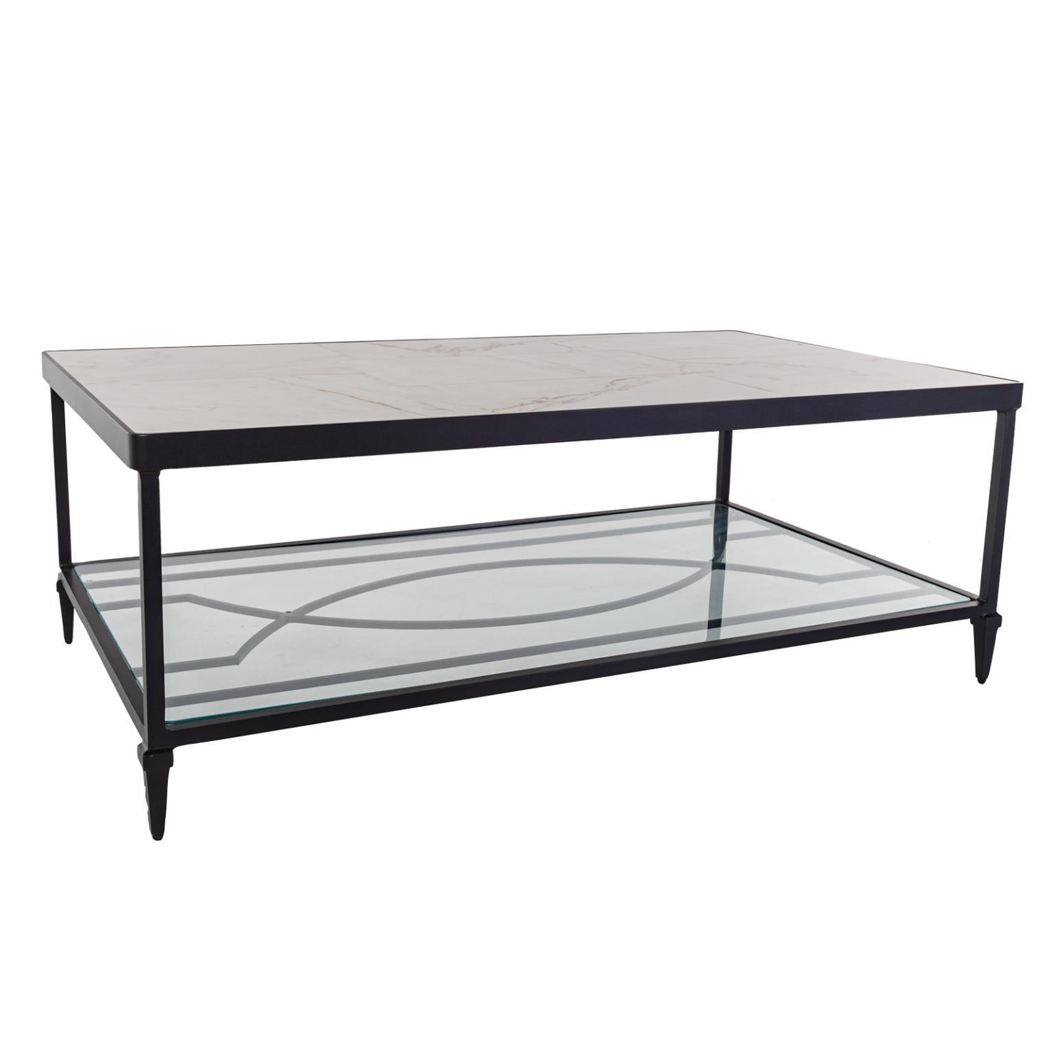 O.W. Lee Kensington 28"x50" Kensington Occasional Table w/ Shelf