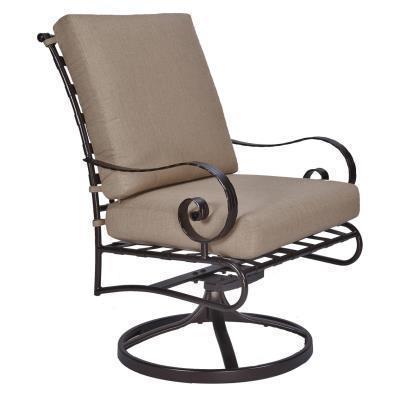 O.W. Lee Classico Swivel Rocker Club Dining Arm Chair