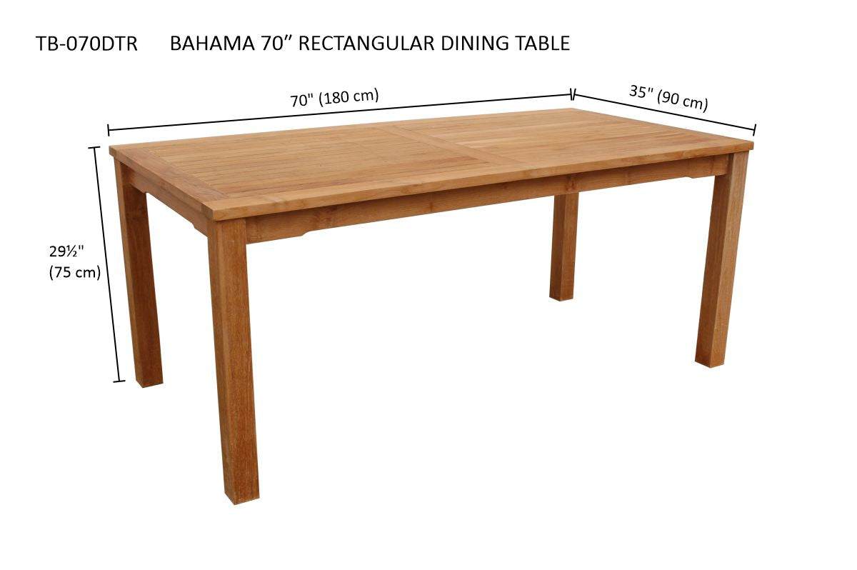 Anderson Teak Bahama Rectangular Dining Table | Anderson Teak Bahama Collection