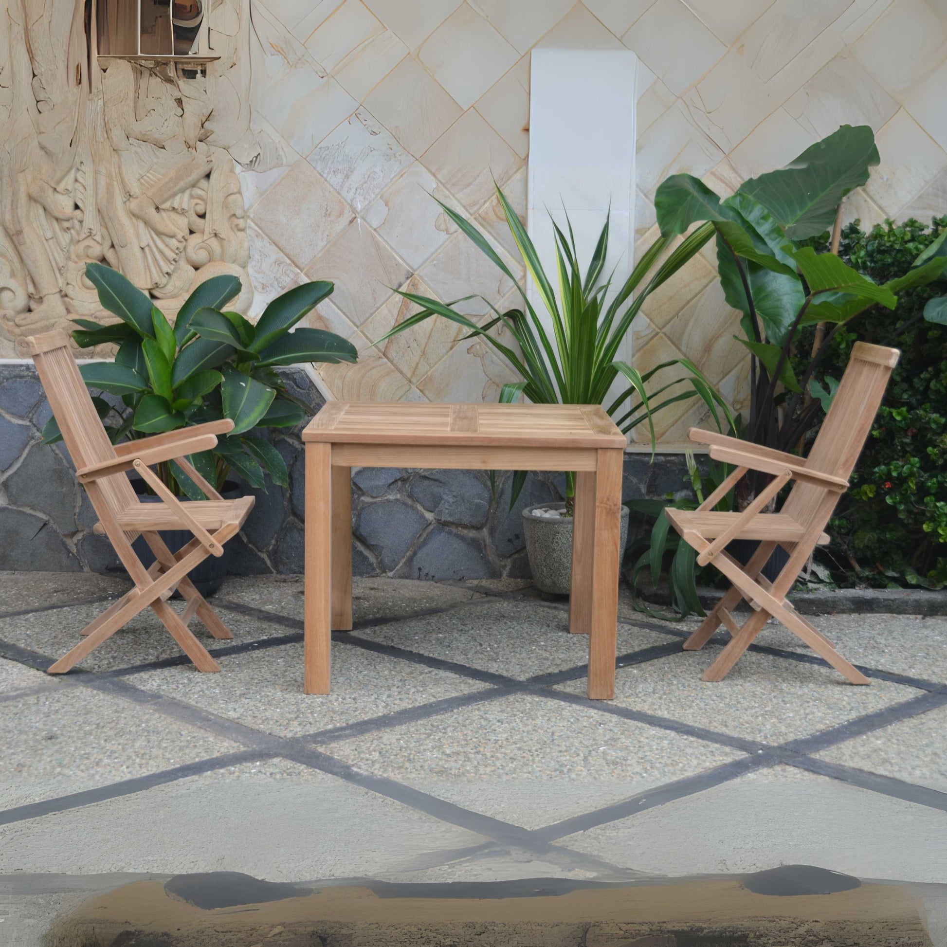 Anderson Teak Bahama Classic 3-Piece Bistro Table | Anderson Teak Bahama Collection