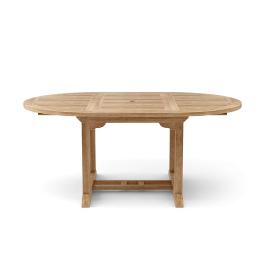 Anderson Teak Bahama 71" Oval Extension Table Extra Thick Wood | Anderson Teak Bahama Collection